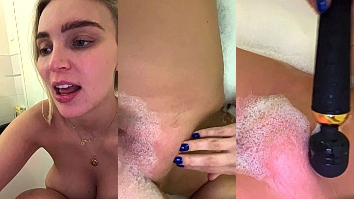 Big tits Alexisshv gets wet in the bath! Onlyfans nude