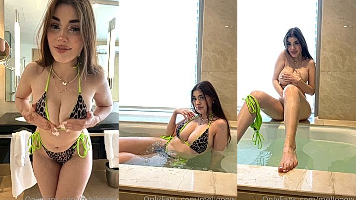 Mellooow gets wet while teasing you! Onlyfans leak