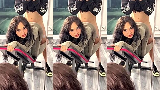 layladeline getting fucked on the gym bench