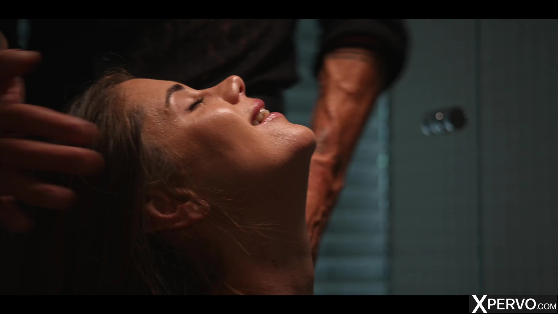 hot slut Little Caprice getting her face covered with hot cum