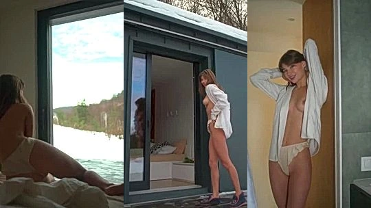 Anna Ralphs teasing her naked body around the house