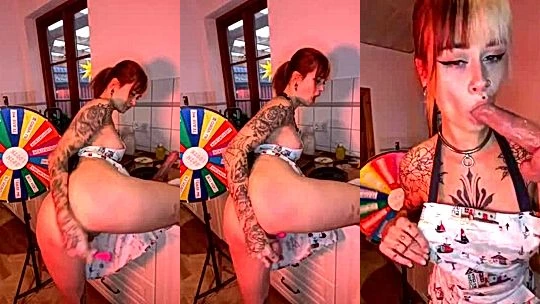 Sallydinosaur dildo masturbation on her webcam show