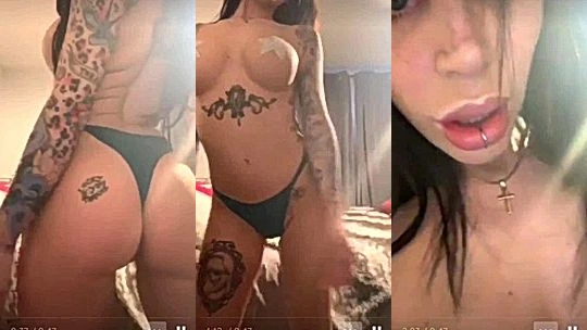 Alex Mucci teasing her big ass in thongs