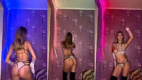 sexy babe Anneth Dmitrieva teasing her hot body in lingerie