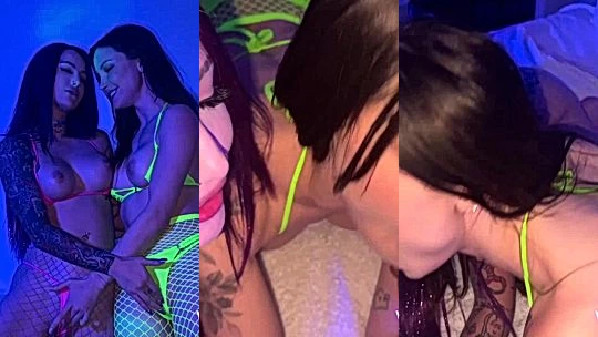 Dainty Wilder two hot chicks pussy play in lingerie