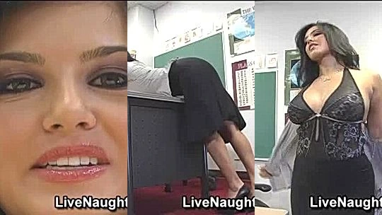 Sunny Leone teasing her sexy body as a school teacher