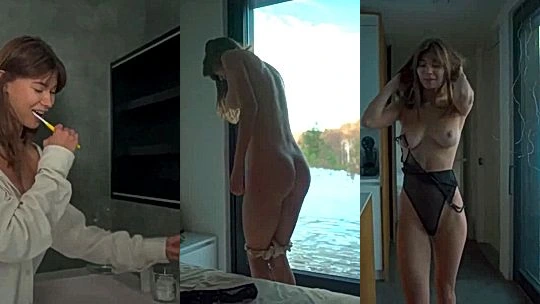 Beautiful Girl Anna Ralphs showing off her naked body in sexy lingerie