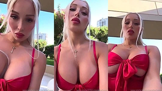 Daniella Chavez showing off her huge tits for her viewers