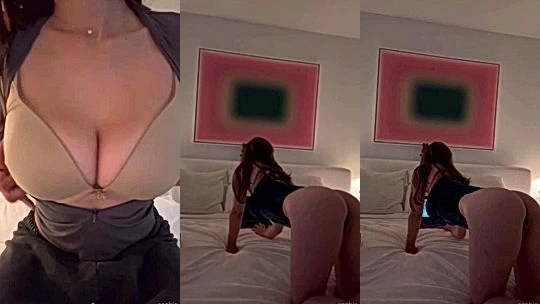 horny babe Sophie Mudd flashing her huge tits in lingerie