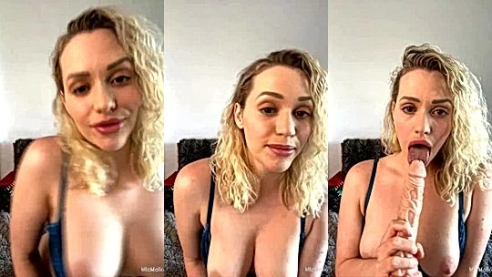 Sexy Girl Mia Malkova teasing her big boobies on the couch! DankFap