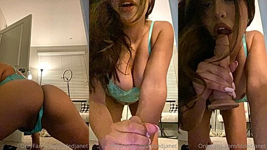 Lildedjanet riding a dildo! DankFap