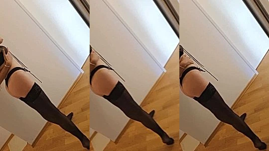 Katerina Soria teasing in her sexy stockings