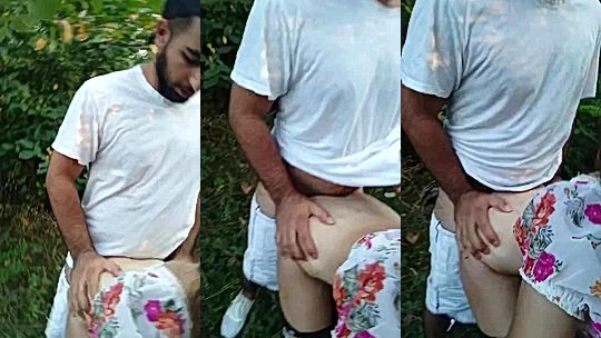 horny babe Anneth Dmitrieva fucking in the woods! DankFap