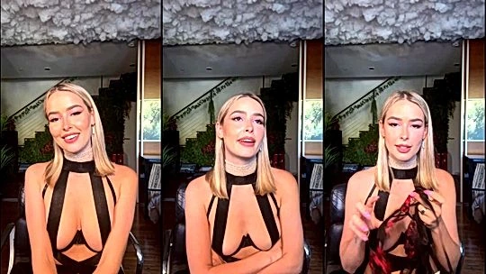 Elena Kamperi teasing in her sexy lingerie