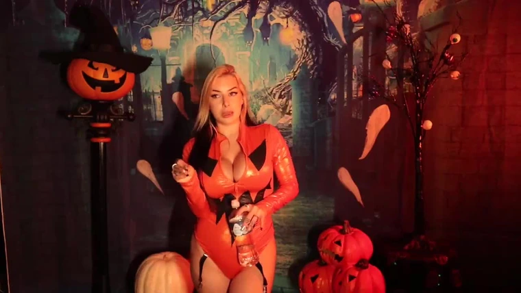beautiful babe Cubbi thompson naughty teasing for halloween