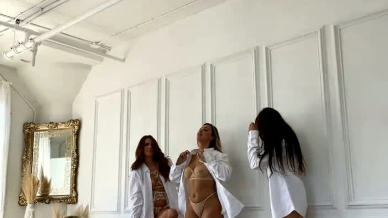 Ana Cheri teasing in her see-through lingerie