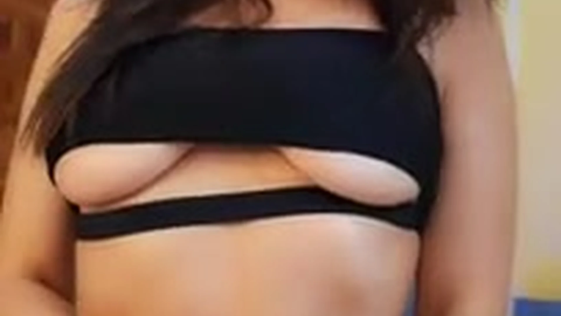 Railey Diesel teasing her huge tits