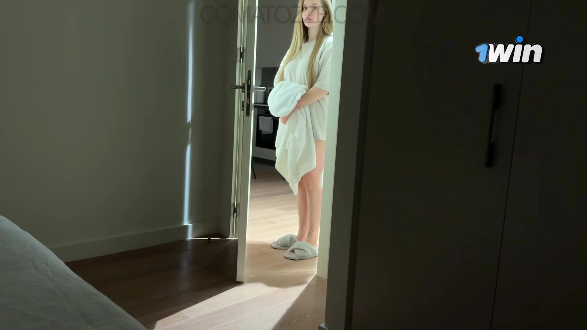 Horny Slut Comatozze fucking her roommate next door