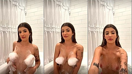 Sami Sheen teasing in the bathtub! DankFap