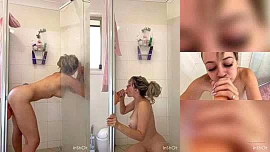 Bree Louise fucking a wall dildo in the shower! Dank slut