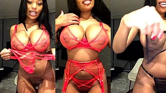 Aubree Rene showing off her big boobs in sexy lingerie