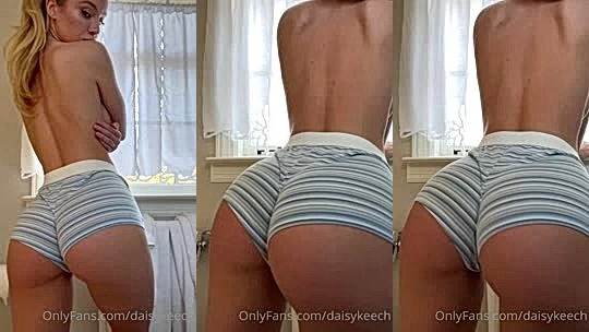 Daisy keech shaking her big booty in shorts