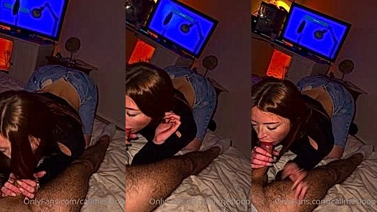 Callmeslooo sucking a bbc in hotel room