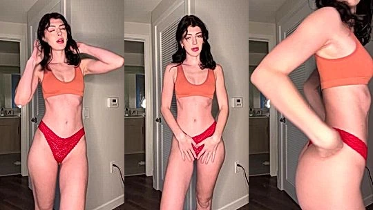 Queenpussybossv dance teasing in her lingerie