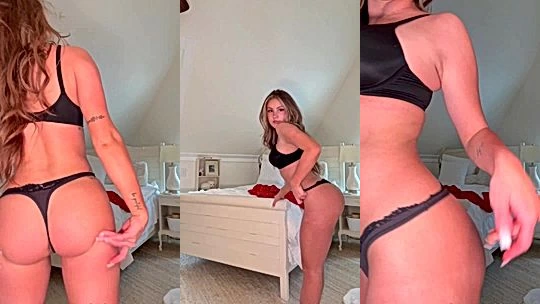 Piper Rockelle stripping into her sexy lingerie