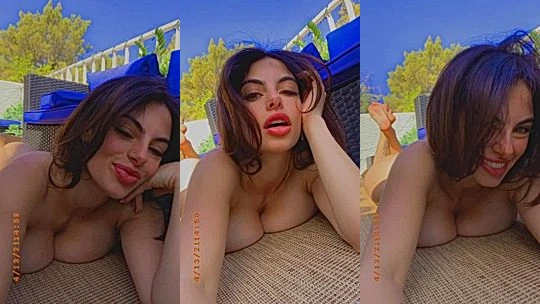 beautiful slut Alexa Pearl teasing her big booty and feet in the sun