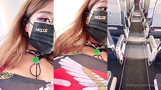 horny babe Asianbunnyx flashing her tits on public bus