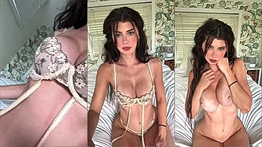 beautiful slut Queenpussybossv teasing in her sexy lingerie